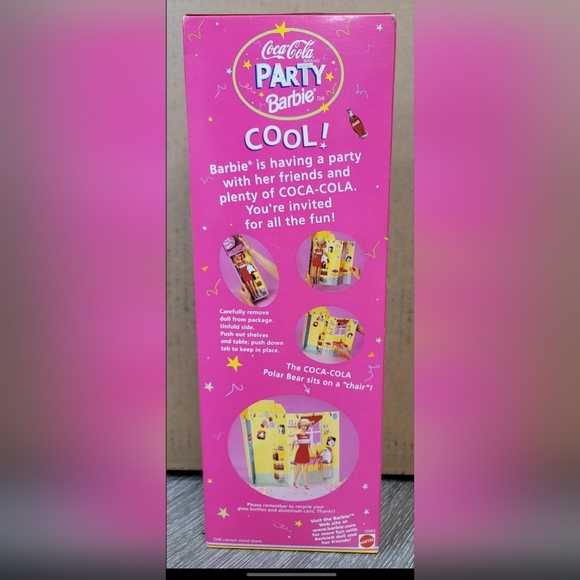 Vintage 1998 Coca-cola Party Barbie 22964 Special Edition - Picture 3 of 4